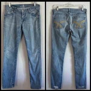 7 For All Mankind Gwenevere Super Skinny Jeans Size 29